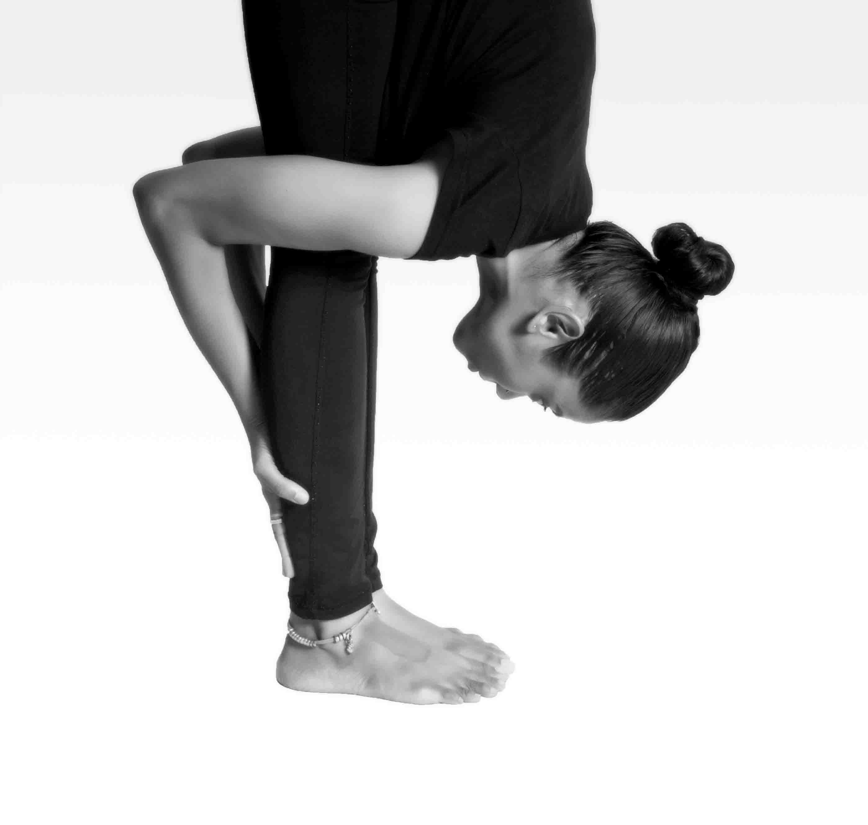 woman doing yoga